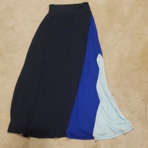 Blue maxi skirt